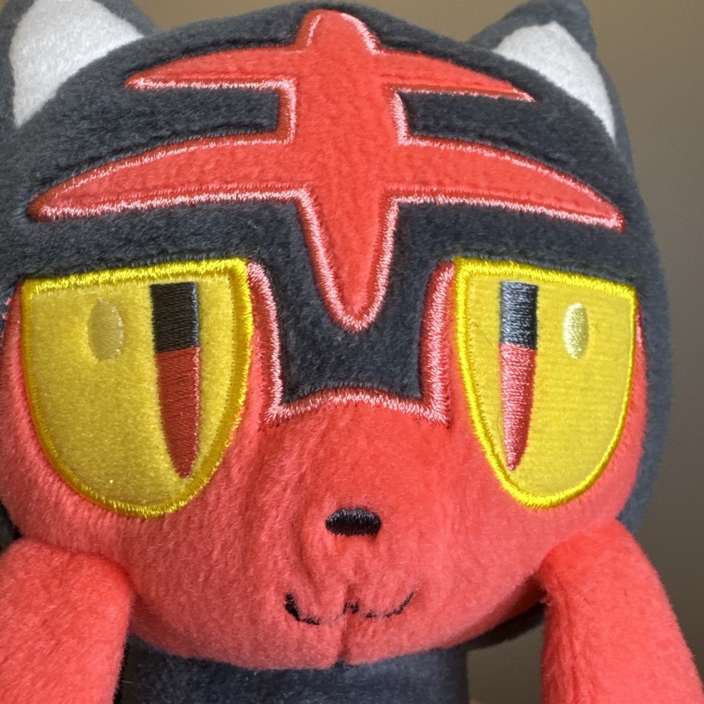 Pokemon Litten 8 in Stuffed Plush Doll FLAW: Tag Removed - Picture 10 of 13